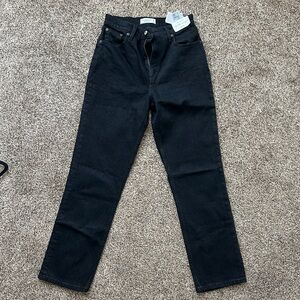 NWT 90’s straight leg Abercrombie black jeans